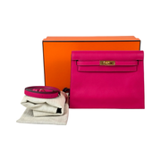 Hermes Kelly Danse Bag deep pink evercolor